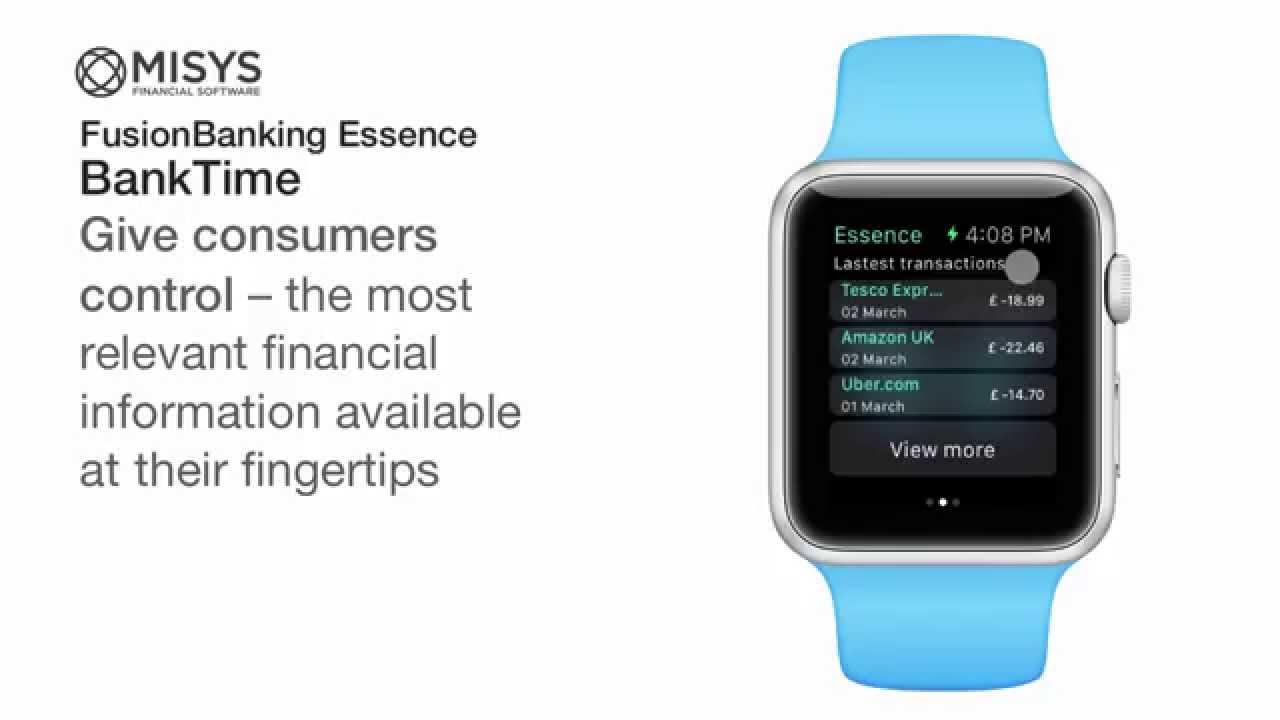 Misys launches "BankTime" app for the Apple Watch