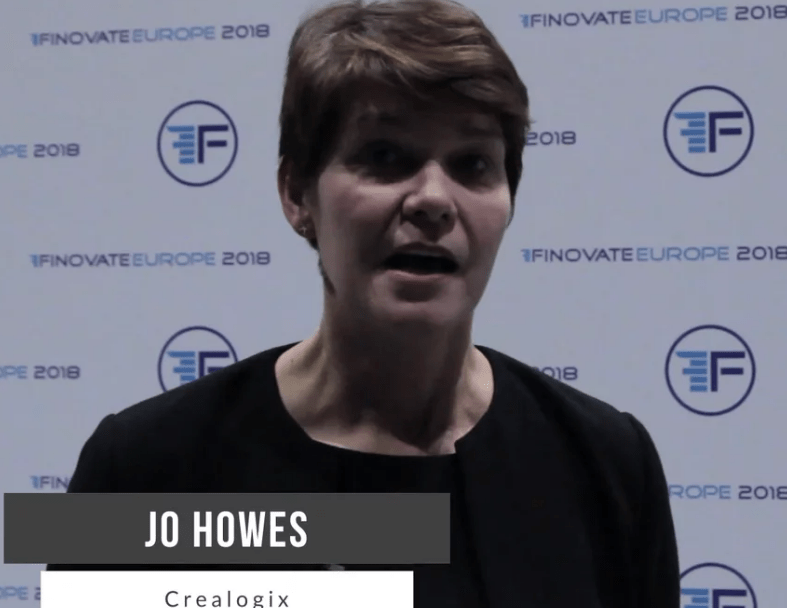 Jo Howes, Crealogix at Finovate Europe 2018