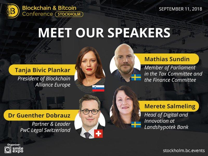 Bringing DLT Specialists Together: Who Will Speak at Blockchain & Bitcoin Conference Stockholm