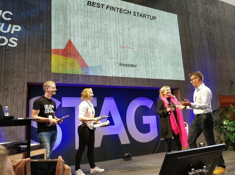 Invesdor wins Finnish Fintech Startup of the Year, continues to Nordic finals