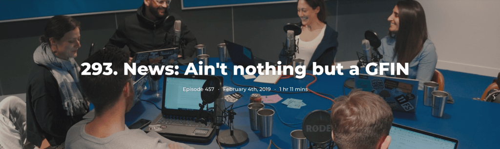 293. News: Ain't nothing but a GFIN
