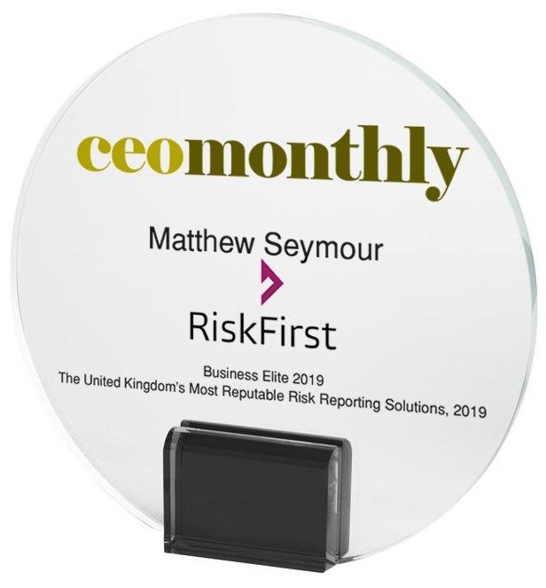 RiskFirst’s PFaroe crowned the UK’s Most Reputable Risk Reporting Solution by CEO Monthly