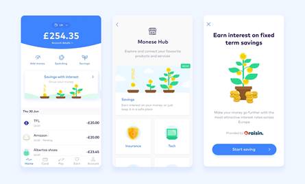 Monese Launches European Savings Accounts with Raisin, offering up to 2.20% AER*