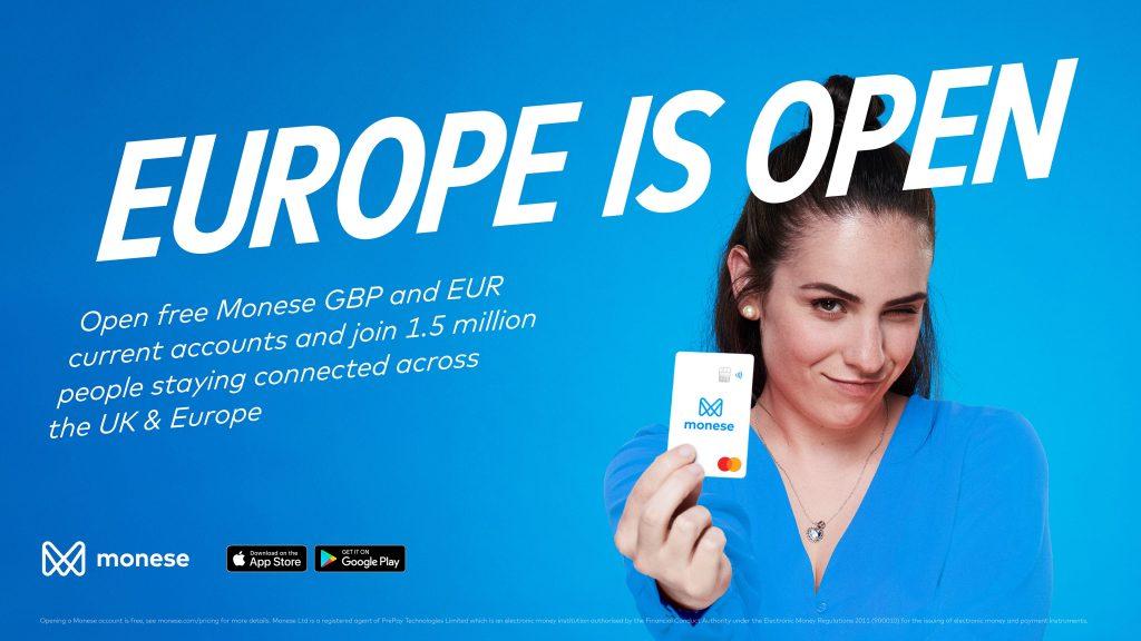 Monese declares ‘Europe is Open’ with new advertising campaign