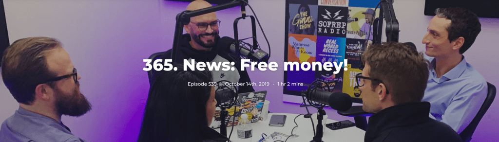 365. News: Free money!
