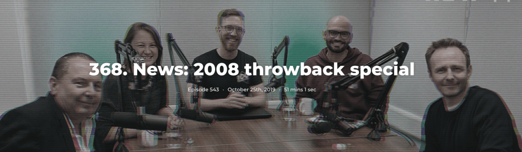 368. News: 2008 throwback special