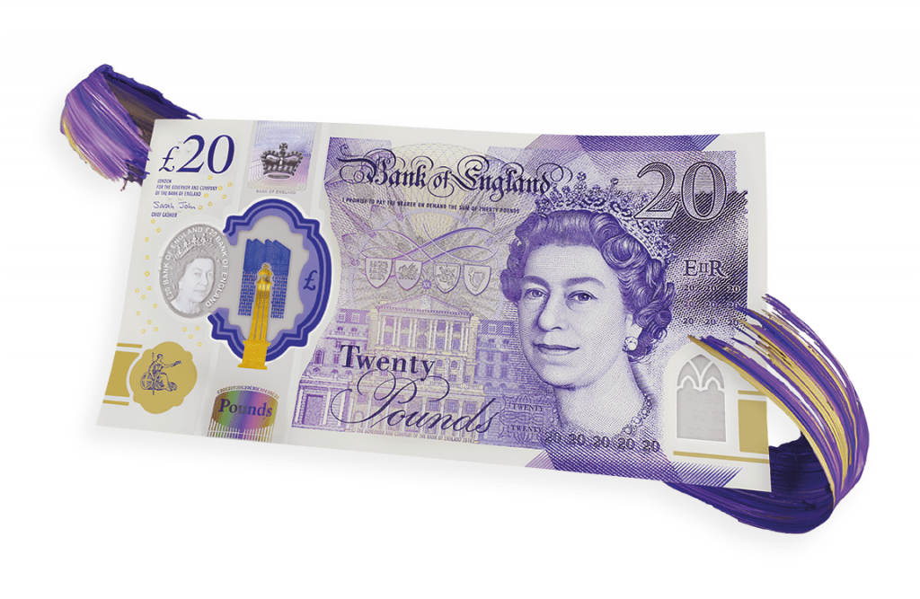 The new £20 note unveiled