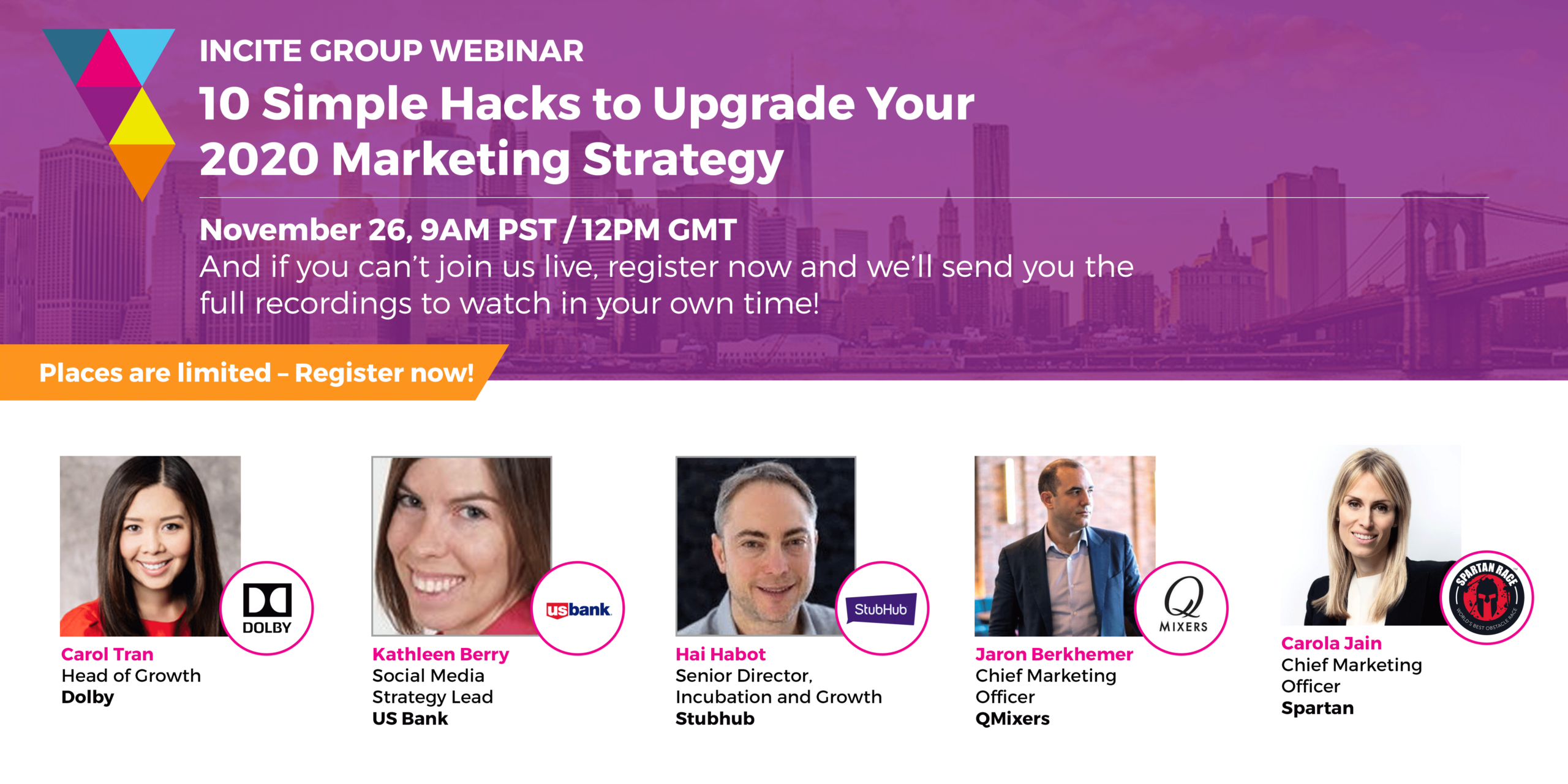 Webinar: 10 Simple Hacks to Upgrade Your 2020 Marketing Strategy
