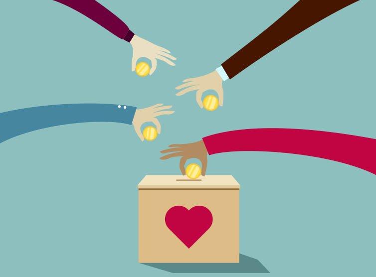 Individuals donate ten times more than corporations, almost four times more than foundations
