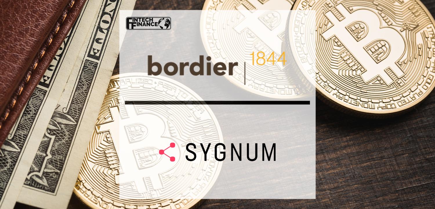 Swiss private bank Bordier & Cie SCmA taps Sygnum Bank for cryptocurrency offer | Fintech Finance