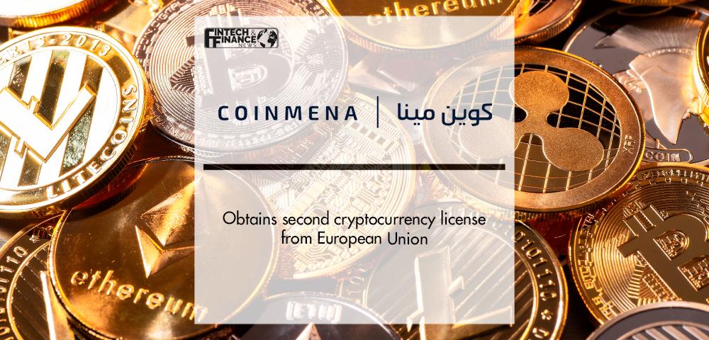 Bahrain's CoinMENA obtains second cryptocurrency license from European Union paving the way for expansion to new jurisdictions | Fintech Finance