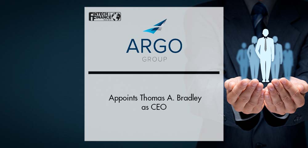 Argo Group Appoints Thomas A. Bradley as CEO; Former CEO Kevin J. Rehnberg Departs | Fintech Finance
