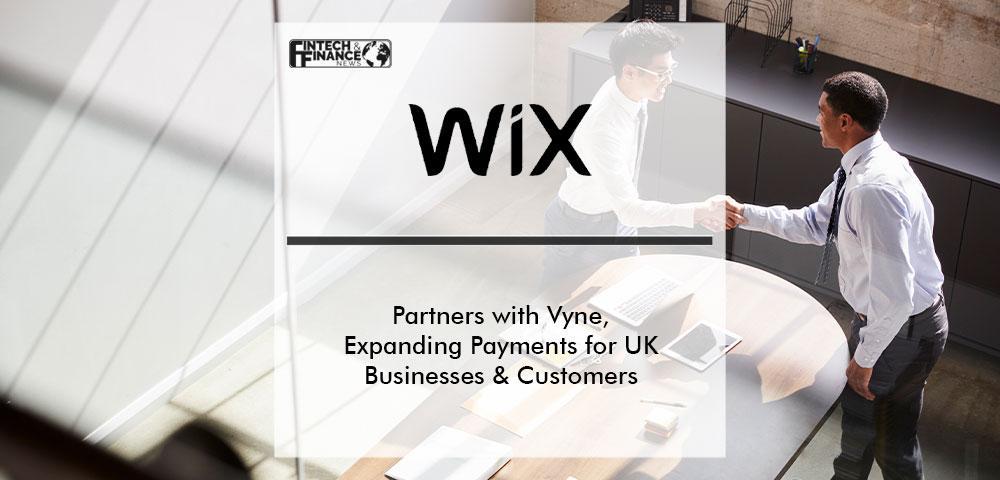 Vyne Partners with Wix, Expanding Payment Options for UK Business Owners and Their Customers
