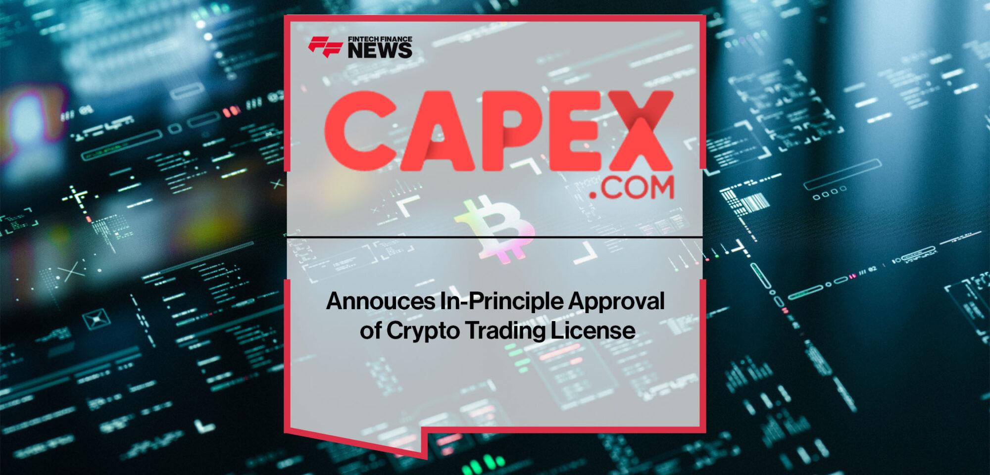 CAPEX.com Annouces In-Principle Approval of Crypto Trading License | FF News