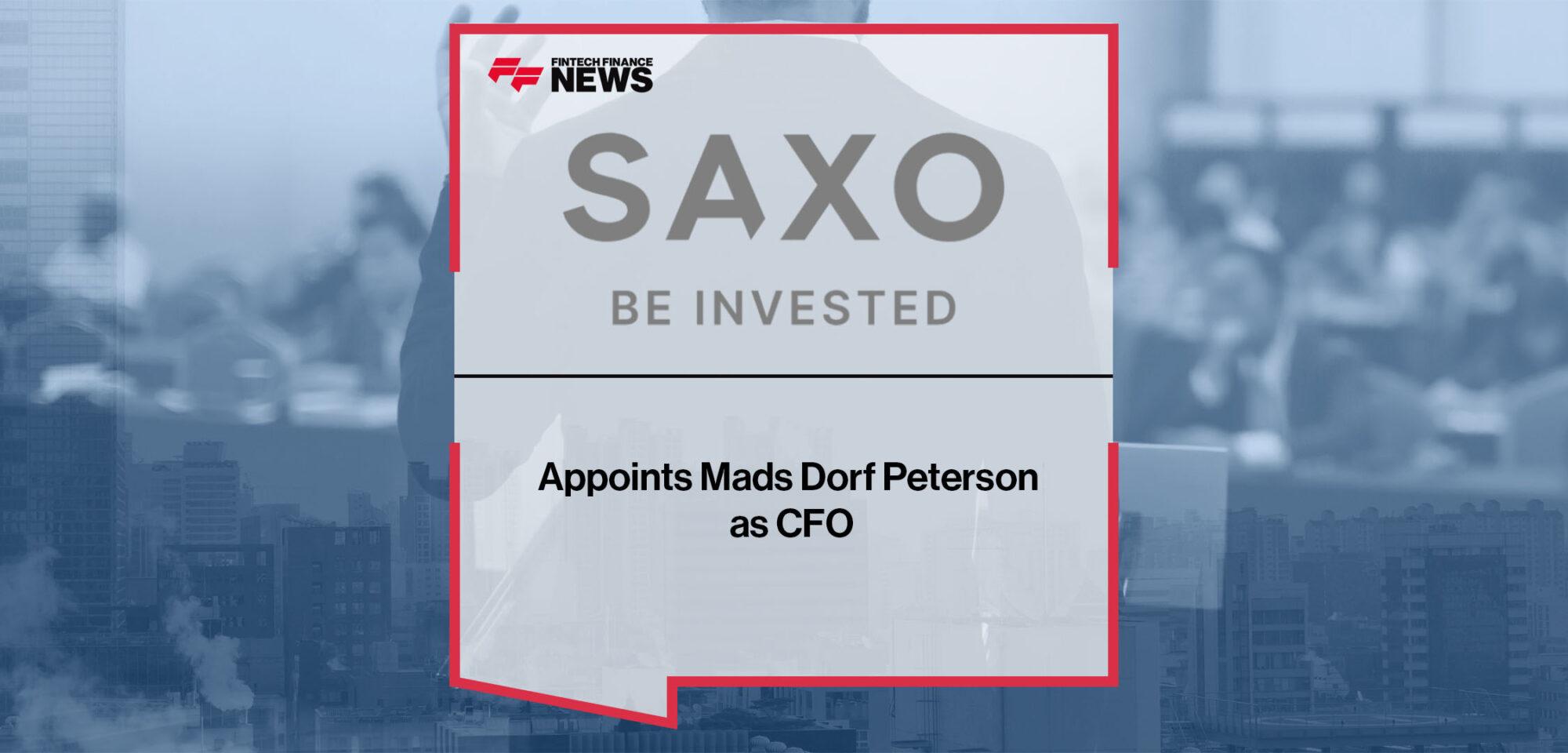 Saxo Bank Appoints Mads Dorf Peterson as CFO | FF News