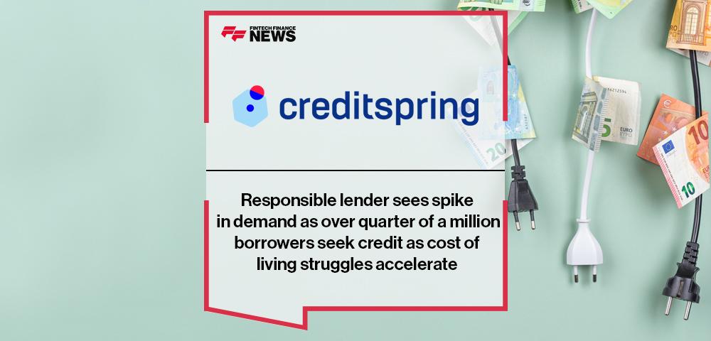 Responsible lender Creditspring sees spike in demand as over quarter of a million borrowers seek credit as cost of living struggles accelerate