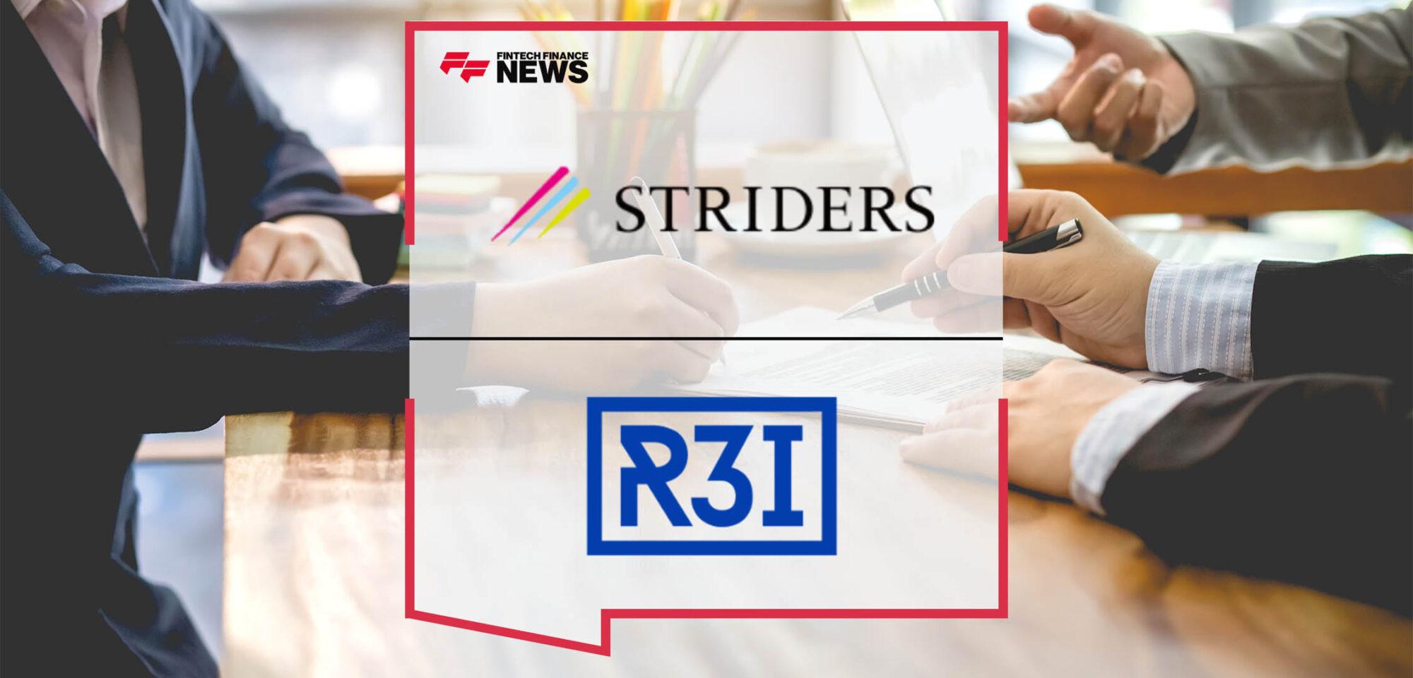 Striders Corp. and R3i Ventures Announce Co-Investment Alliance
