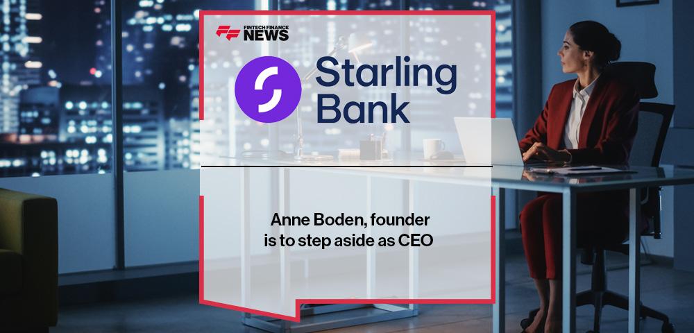 Anne Boden, founder of Starling Bank, is to step aside as CEO