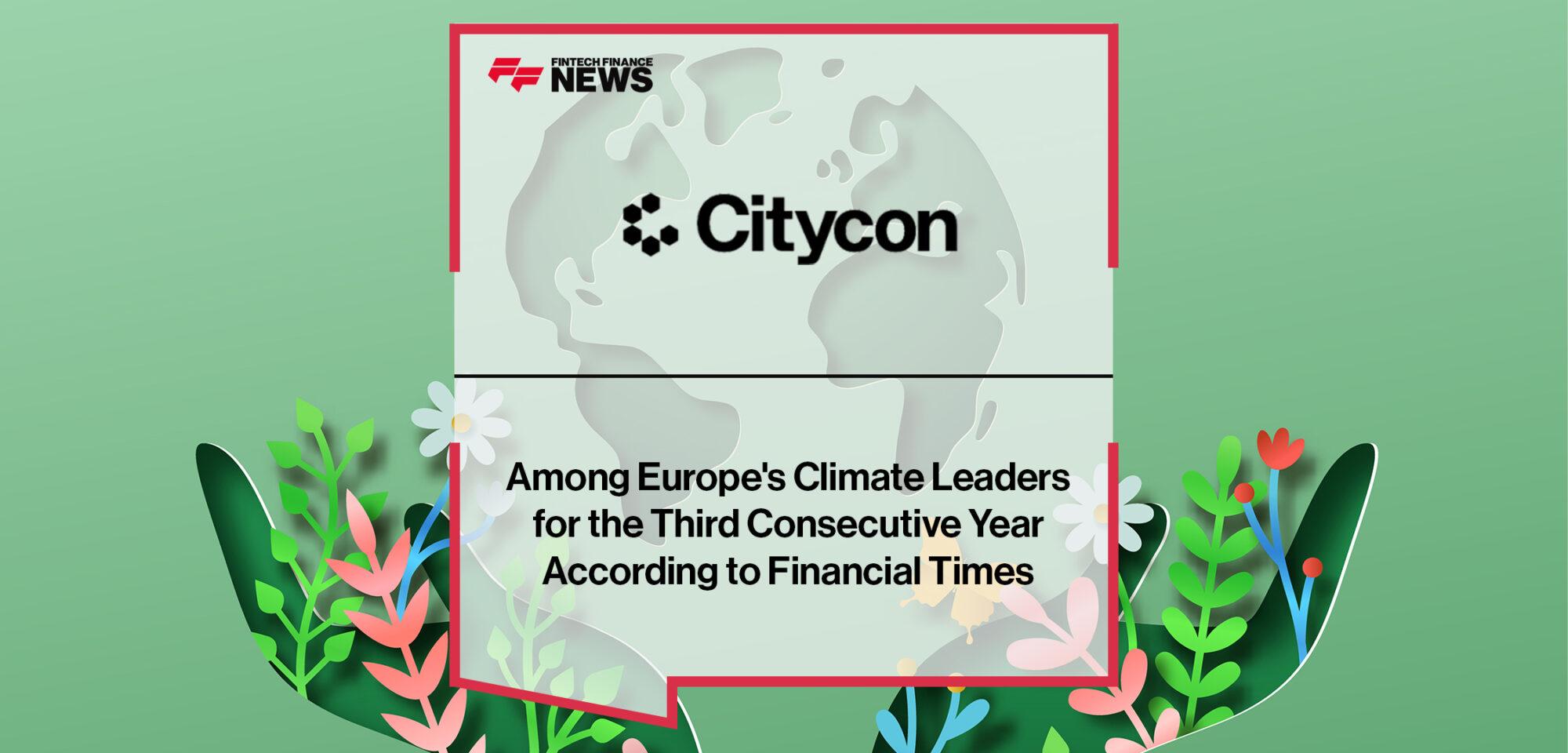 Citycon Among Europe Climate Leaders for the Third Consecutive Year According to Financial Times