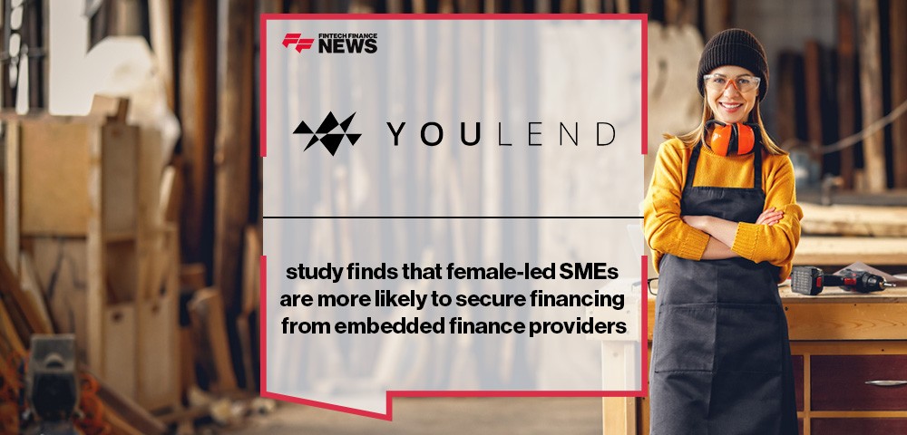 YouLend study finds that female-led SMEs are more likely to secure financing from embedded finance providers