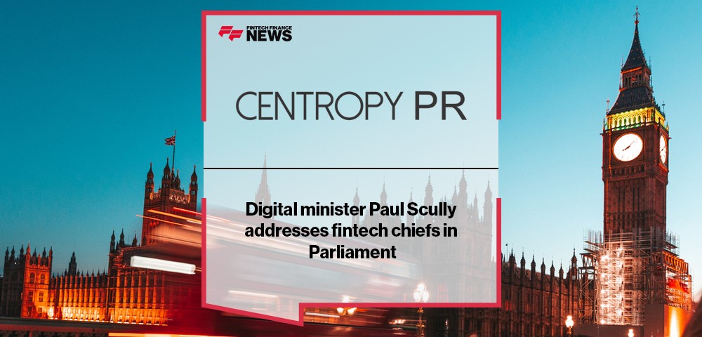 Digital minister Paul Scully addresses fintech chiefs in Parliament