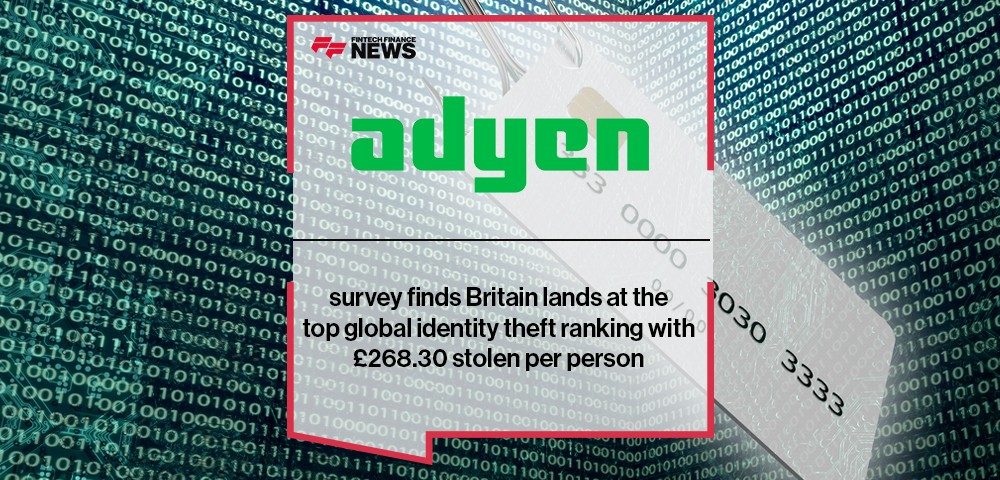 Adyen survey finds Britain lands at the top global identity theft ranking with £268.30 stolen per person