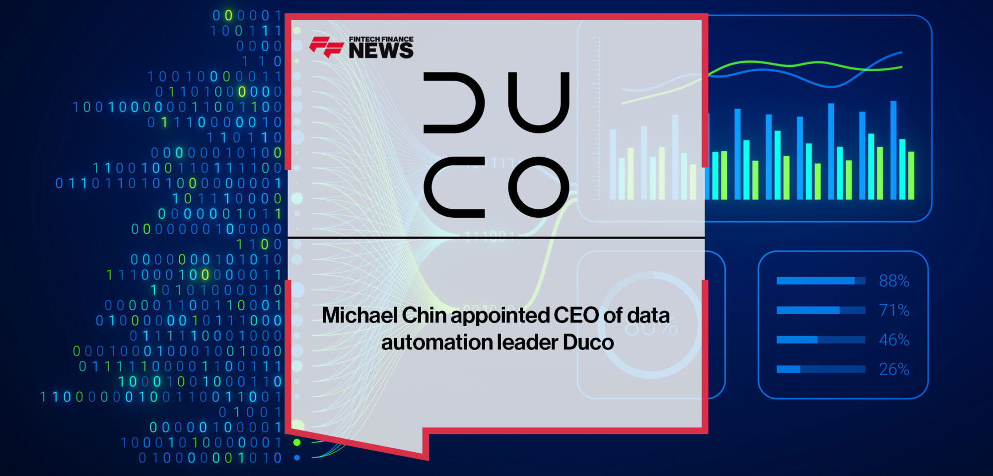 Michael Chin appointed CEO of data automation leader Duco