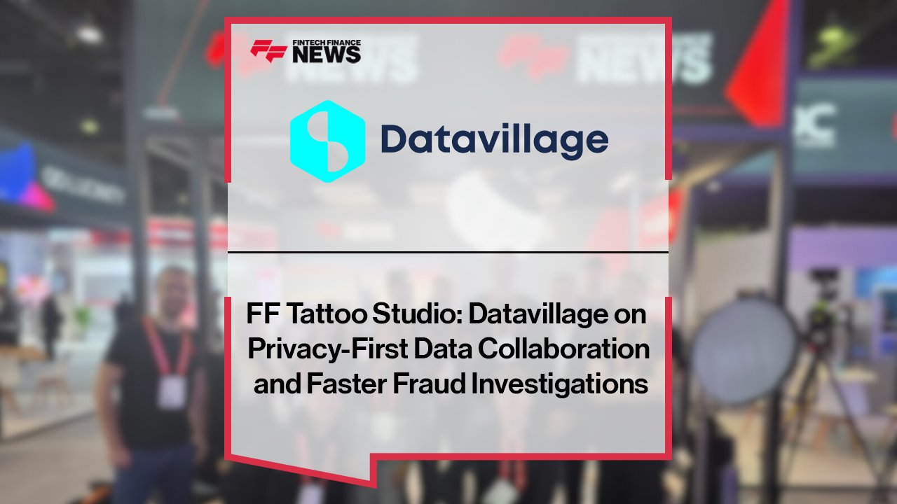 Christophe LeClef of Datavillage speaks at the FF News Tattoo Studio at Sibos 2025 about privacy-first encrypted data collaboration and AI-powered fraud investigation.|FF Tattoo Studio: Datavillage on Privacy-First Data Collaboration and Faster Fraud Investigations