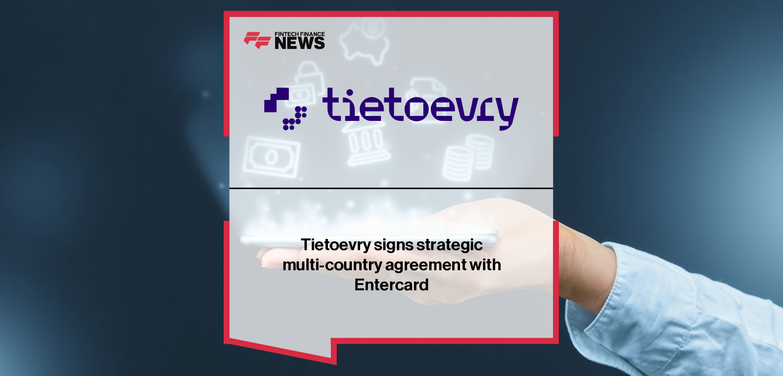 Tietoevry Industry signs a €15–17M multi-country digital transformation agreement with Entercard, covering Norway, Sweden, Denmark, and Finland, with CIO Geir Broum and MD Johan Enger Nygaard highlighting the collaboration.
