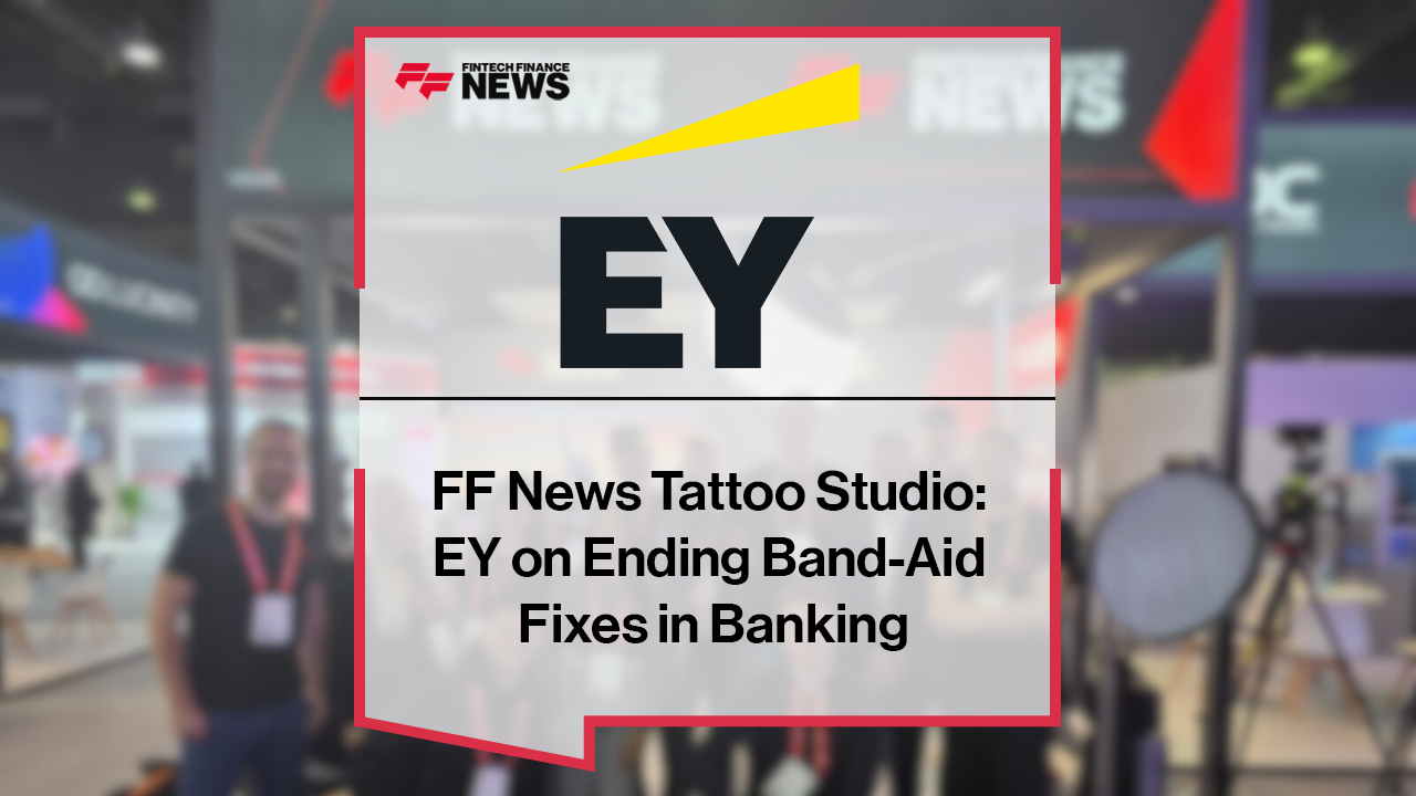 Natalie Brown, Partner at EY, speaks at the FF News Tattoo Studio at Sibos 2025 about business transformation, AI adoption, and moving banks beyond short-term operational fixes.|EY partner Natalie Brown discusses transformation strategy and AI adoption in financial services at Sibos 2025.