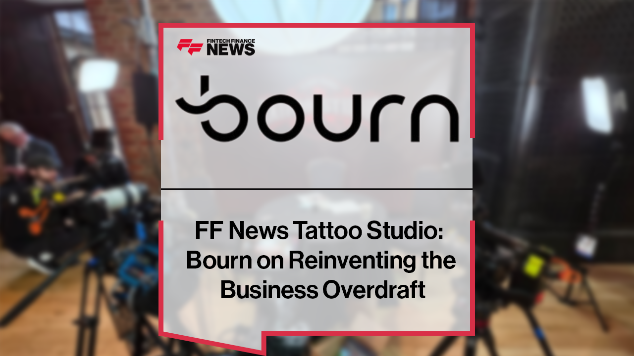 Roger Vincent, co-founder of Bourn, speaking at the FF News Tattoo Studio during Fintech Talents 2025 about reinventing business overdrafts for SMEs.|FF News Tattoo Studio: Bourn on Reinventing the Business Overdraft