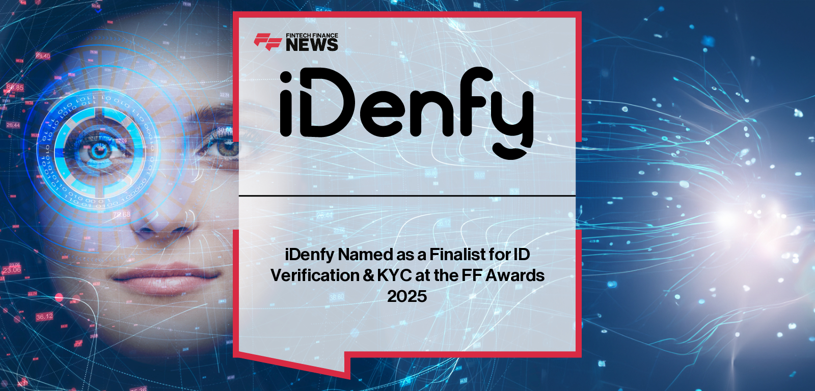 iDenfy team attending the FF Awards 2025 at Old Billingsgate in London, where the company was recognized as a Finalist in the ID Verification & KYC category for its AI-powered identity verification and fraud prevention solutions.