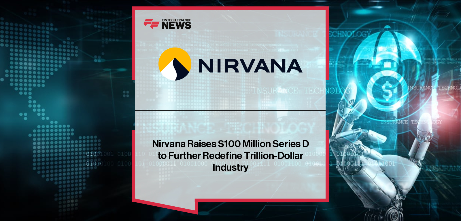 Rushil Goel, CEO of Nirvana Insurance, alongside investors from Valor Equity Partners, Lightspeed Venture Partners, and General Catalyst following the announcement of Nirvana’s $100 million Series D funding.|