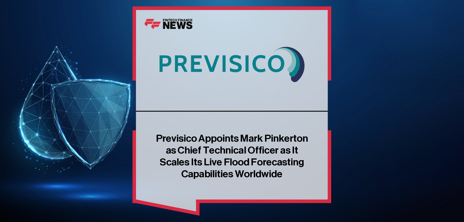Mark Pinkerton, Chief Technical Officer at Previsico, appointed to lead global technology strategy and flood risk intelligence innovation.|