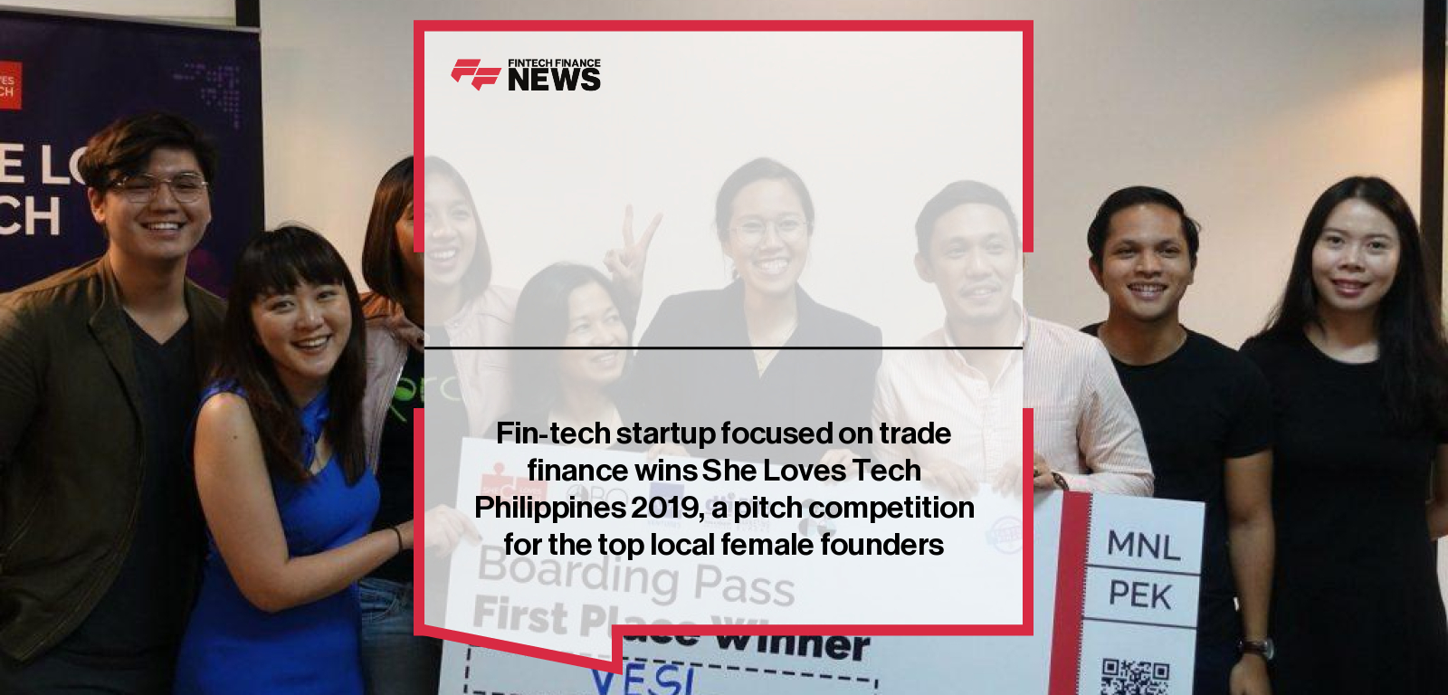 Fin-tech startup focused on trade finance wins She Loves Tech Philippines 2019, a pitch competition for the top local female 
