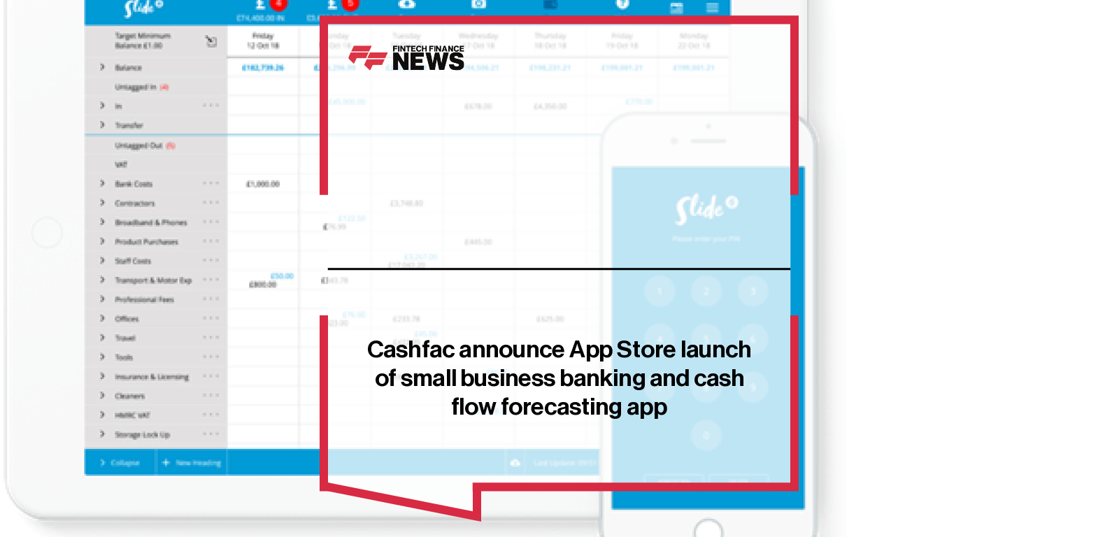 Cashfac announce App Store launch of small business banking and cash flow forecasting app