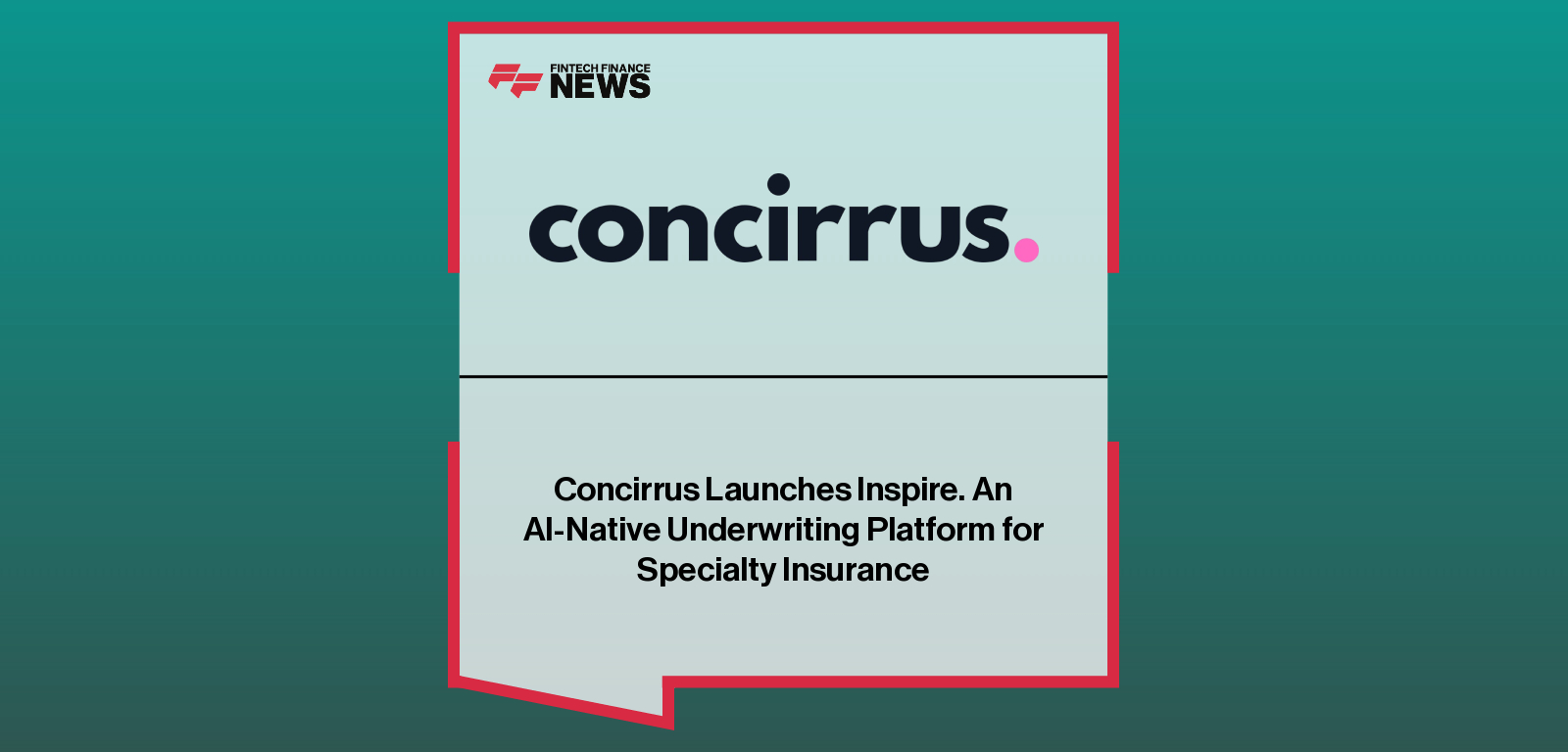Andrew Yeoman, CEO of Concirrus, presenting the launch of Concirrus Inspire, the AI-native underwriting platform for specialty insurers and MGAs.