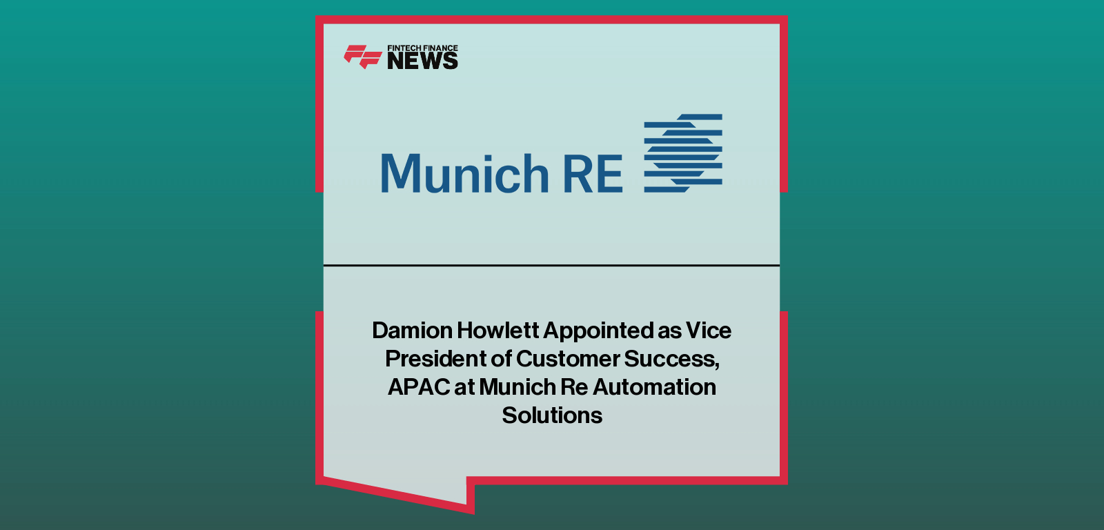 Damion Howlett Appointed as Vice President of Customer Success, APAC at Munich Re Automation Solutions